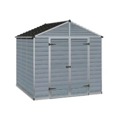 8x8ft Palram SkyLight Dark Grey Apex Shed