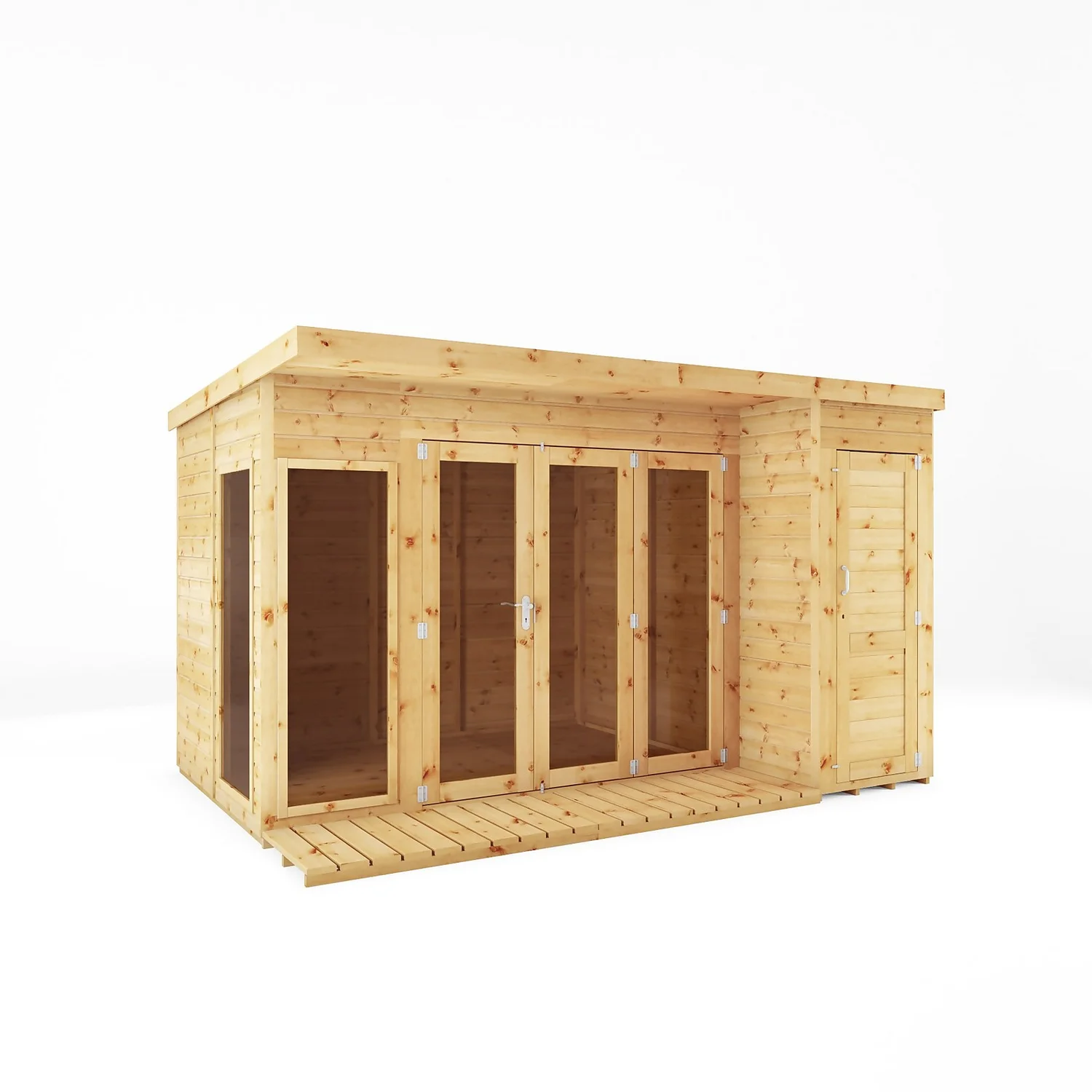 Mercia 12 X 8ft Garden Room With Side Shed