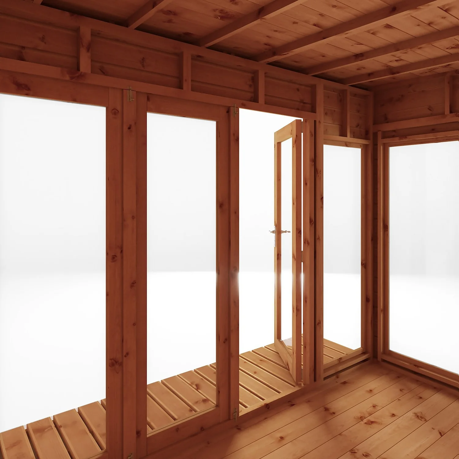 Mercia 12 X 8ft Garden Room With Side Shed - Image 4