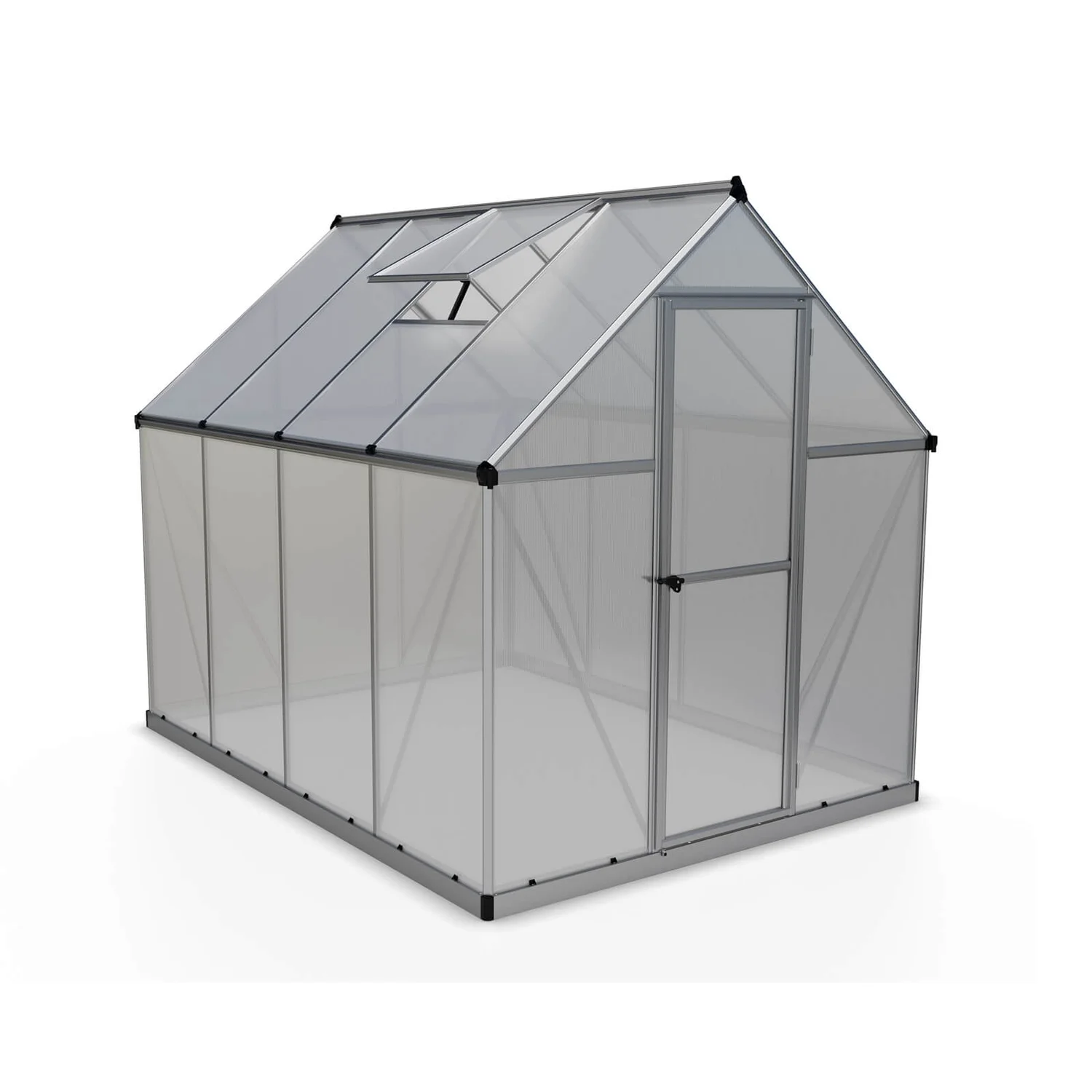 Palram 6 X 8ft Canopia Mythos Greenhouse - Silver - Image 2
