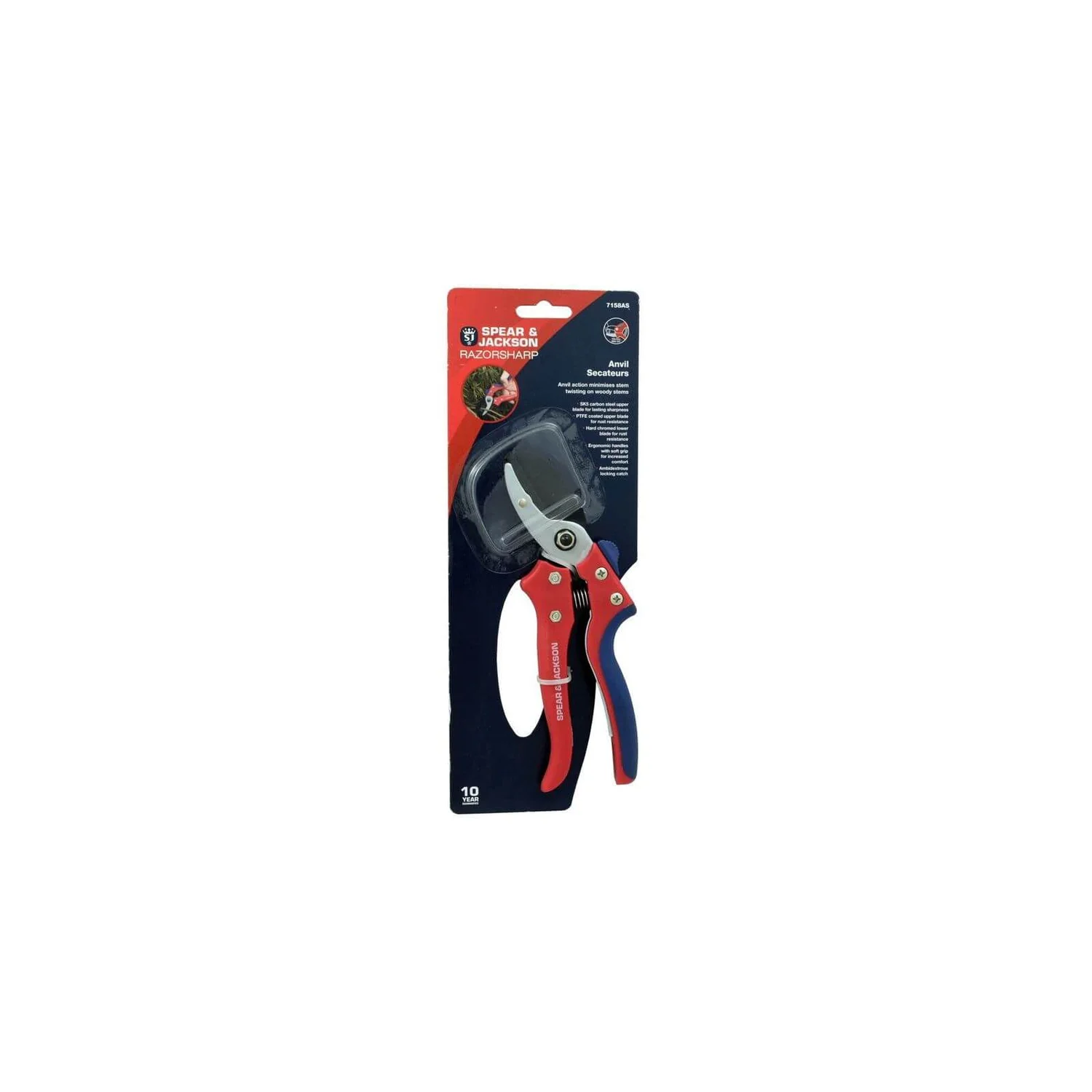 Spear & Jackson Razorsharp Medium Anvil Secateurs - Image 4