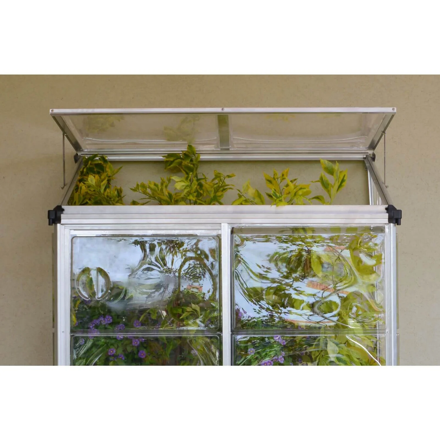 Palram - Canopia Lean To Grow House 4X2 Silver Clear - Image 7