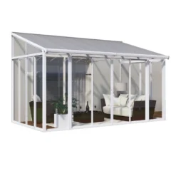 Palram Canopia Sanremo 10 X 14ft Conservatory - White