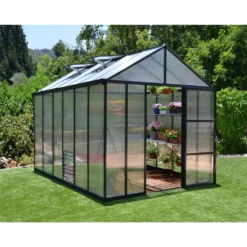 Palram 8 X 12ft Canopia Glory Greenhouse - Grey