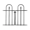 Gate For Triple Arch Finial Fence Black