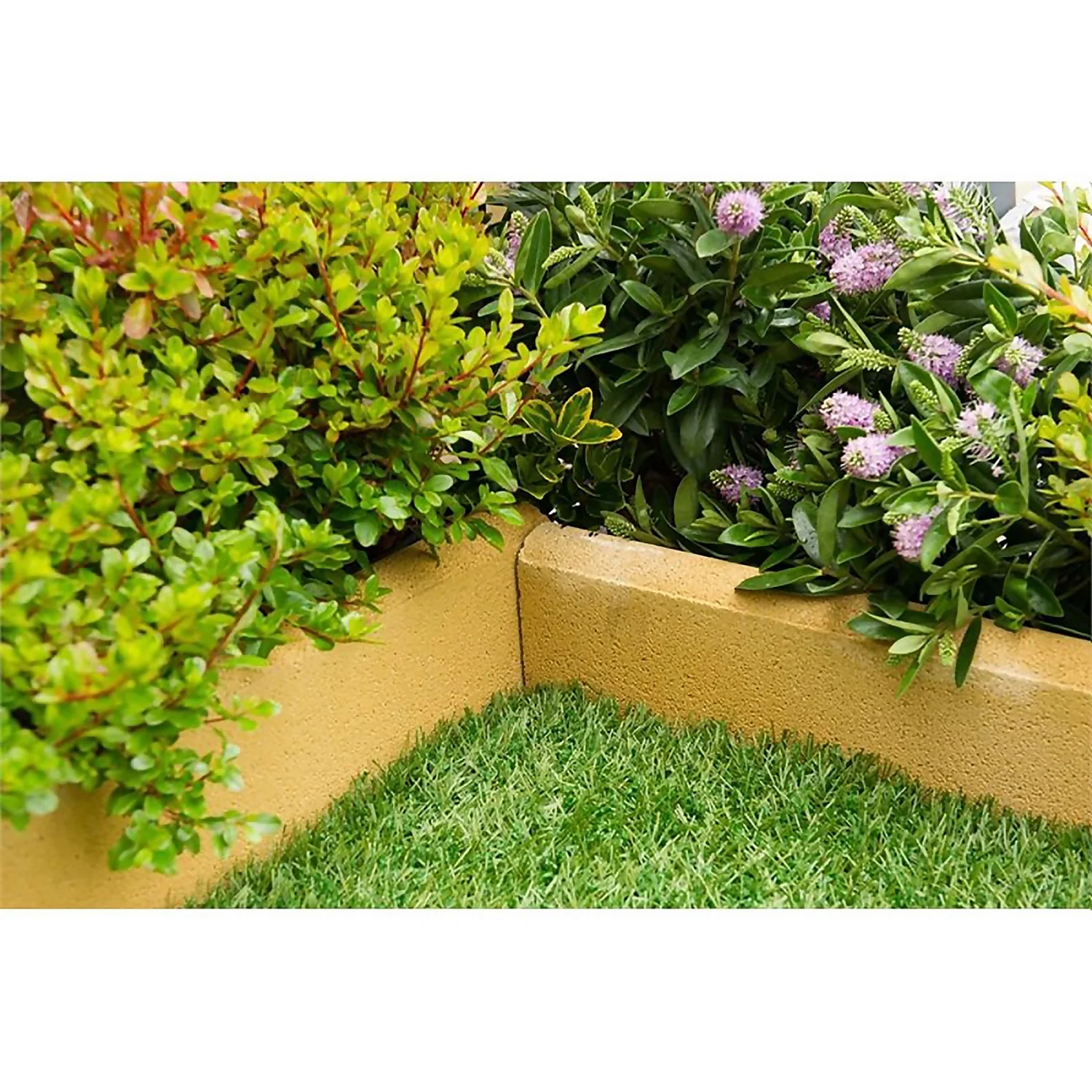 Stylish Stone Round Top Edging 600mm - Gold (Full Pack)