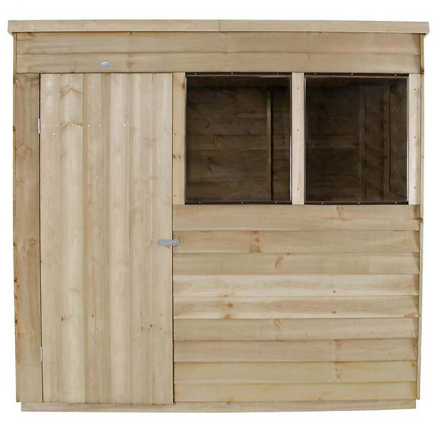 7x5ft Forest Wooden Overlap Pressure Treated Pent Shed -incl. Installation - Image 4