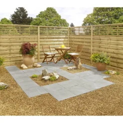 Stylish Stone Hereford Paving Riven 450 X 450mm - Grey (Full Pack)