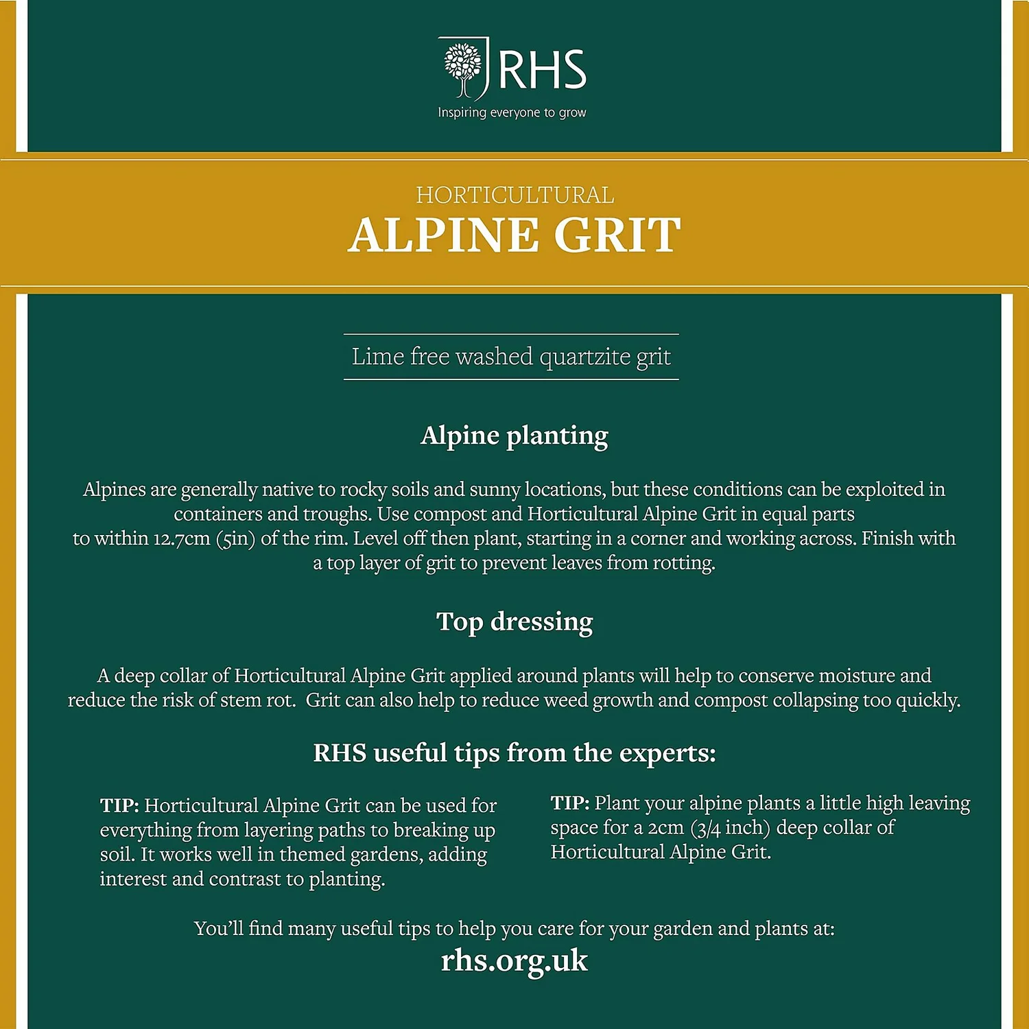 Stylish Stone RHS Horticultural Alpine Grit - Large Pack - Image 2