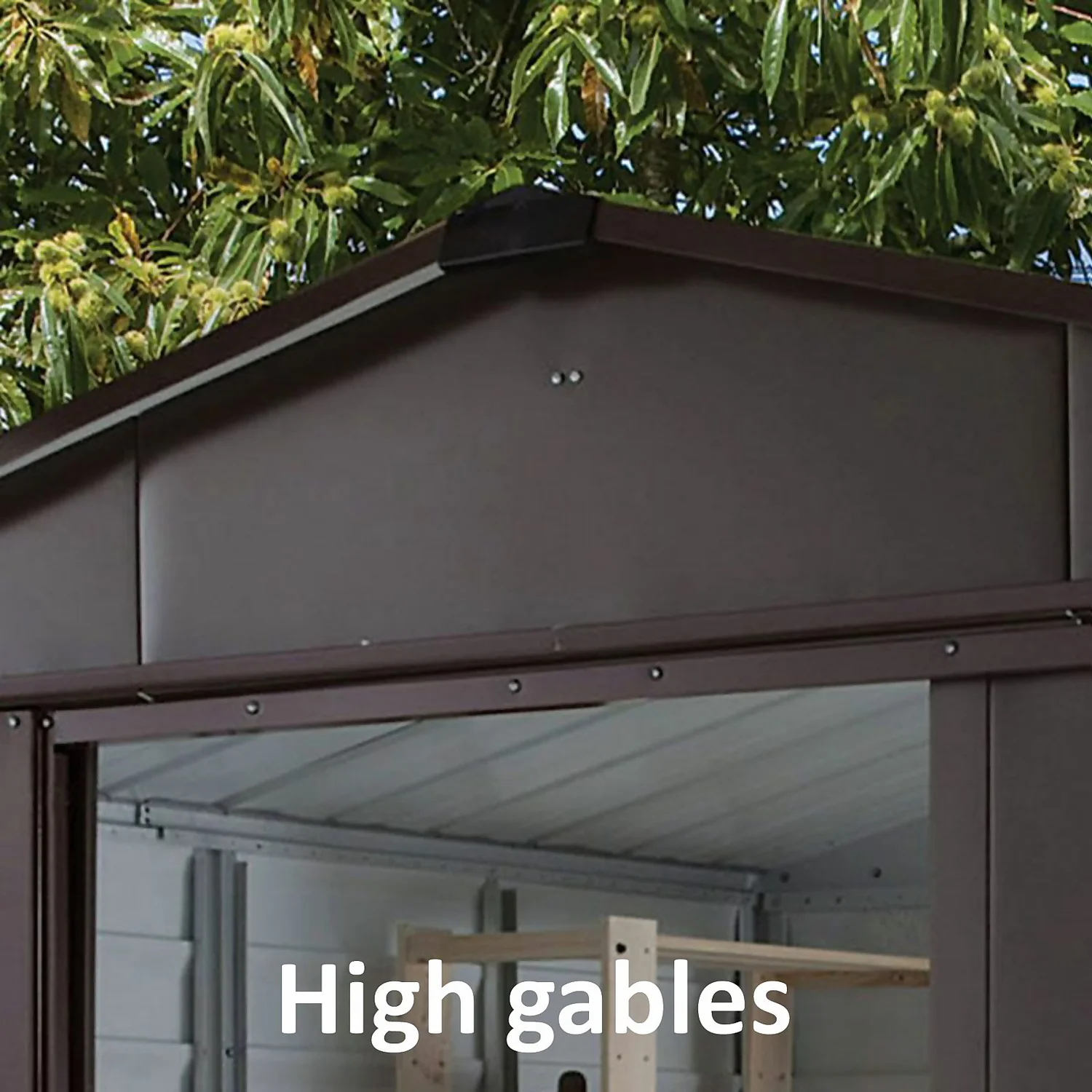 Yardmaster 10x8ft Woodgrain Shed & Floor Frame - Image 6