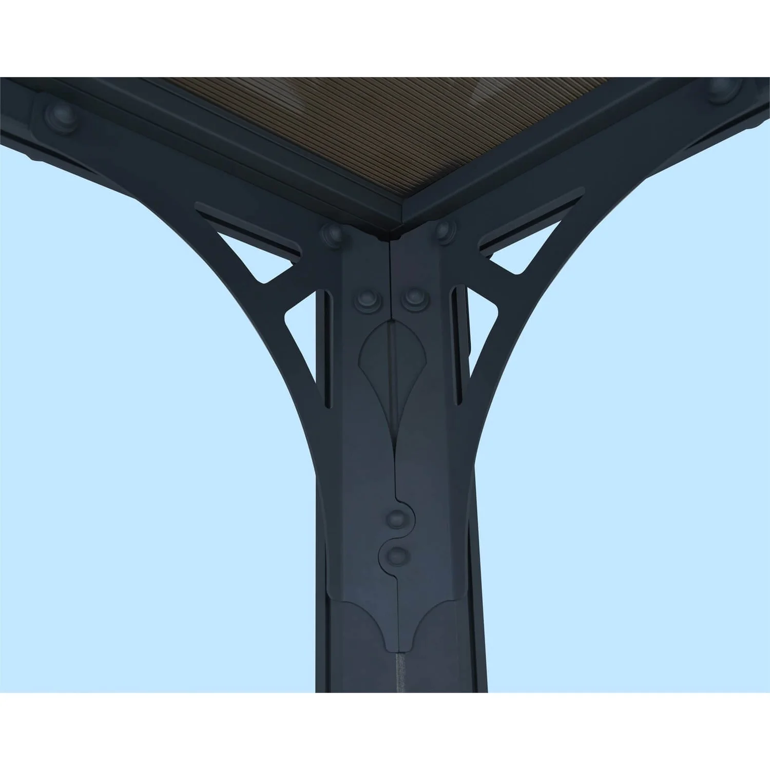 Palram - Canopia Milano 4300 Garden Gazebo Grey Bronze - Image 6