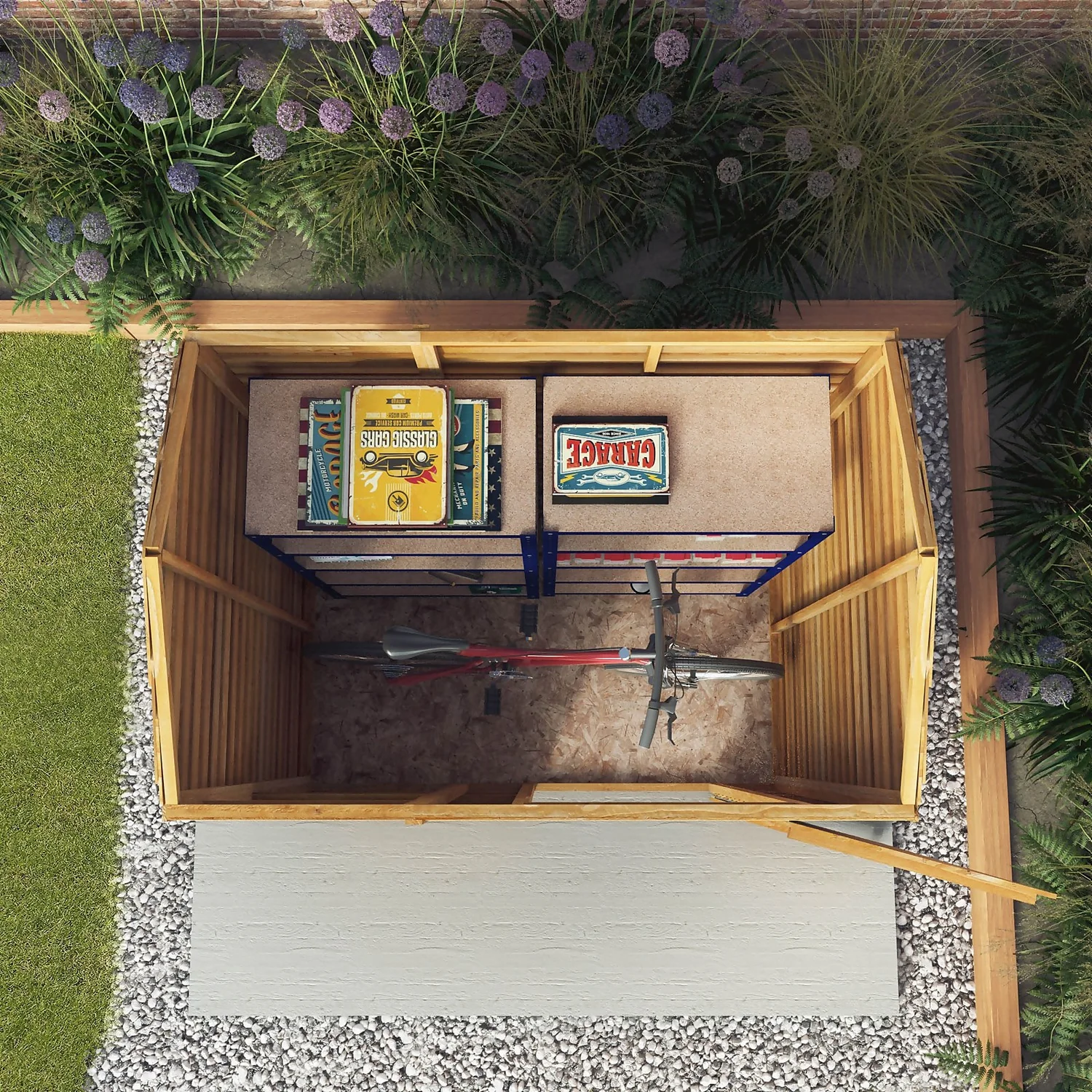 Mercia 6 X 4ft Overlap Reverse Apex Shed - Image 8