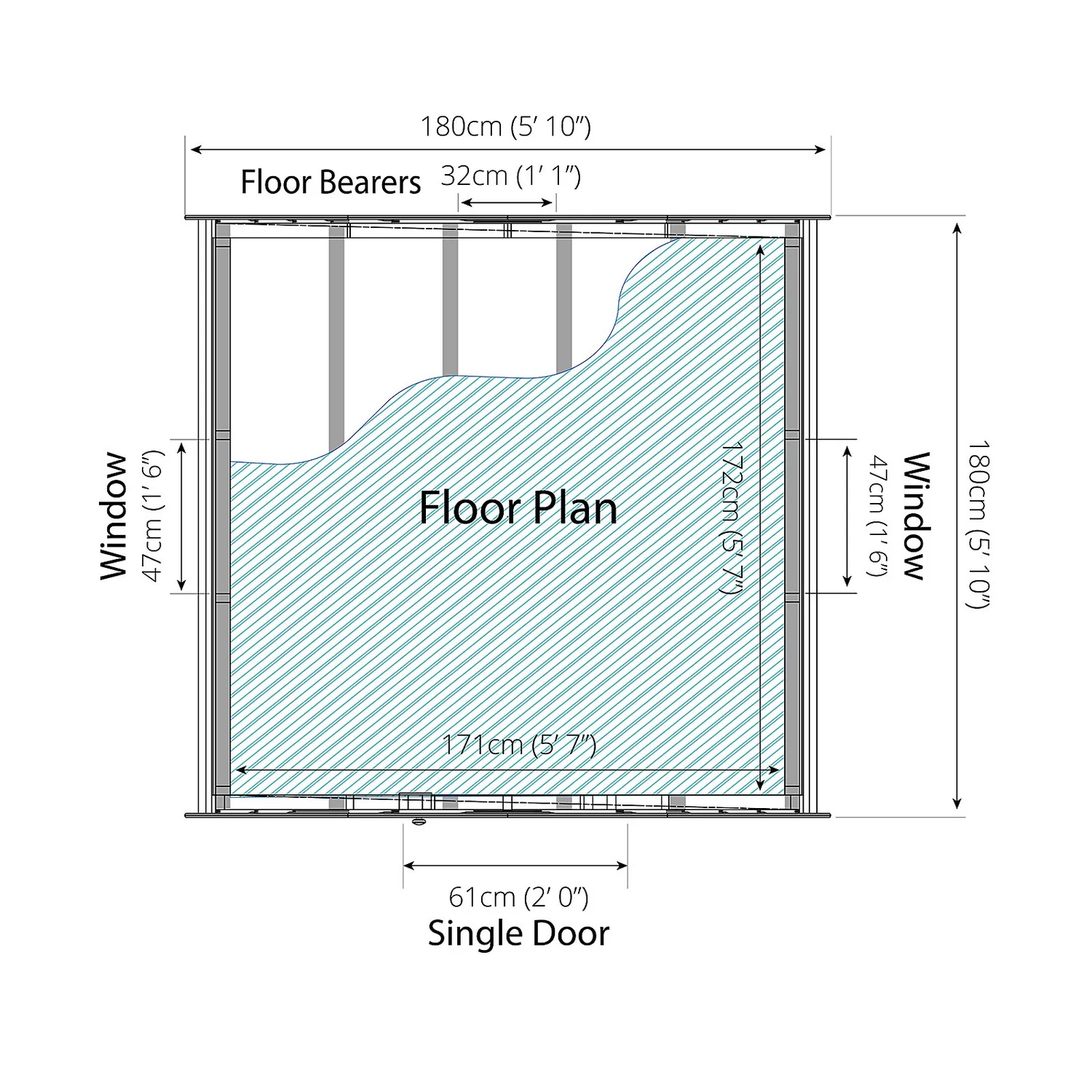 Mercia 6x6ft Dutch Style Playhouse - Installation Included - Image 9