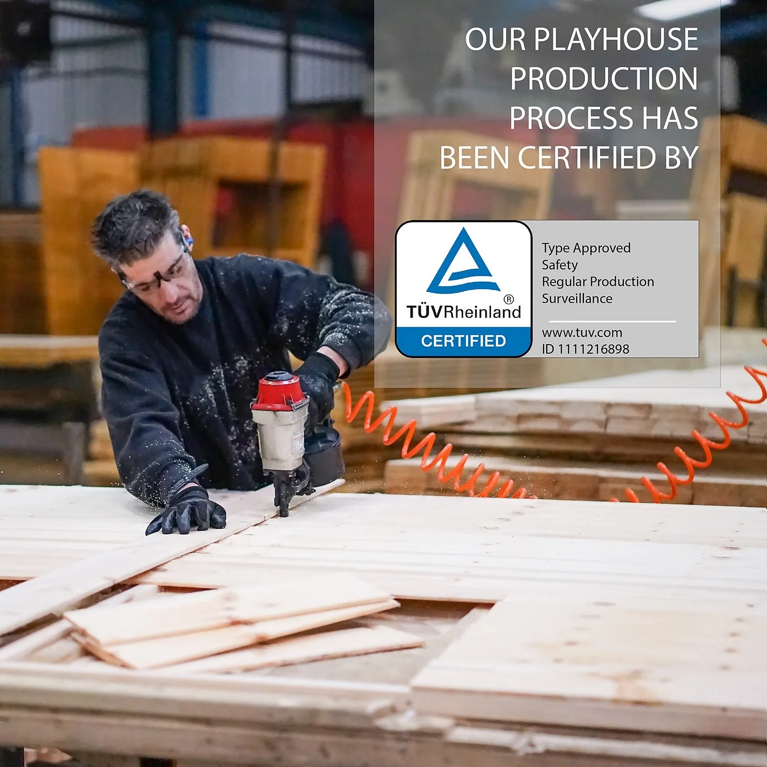 Mercia 14 X 7ft Honeysuckle Wooden Playhouse With Tower And Slide - Installation Included - Image 7