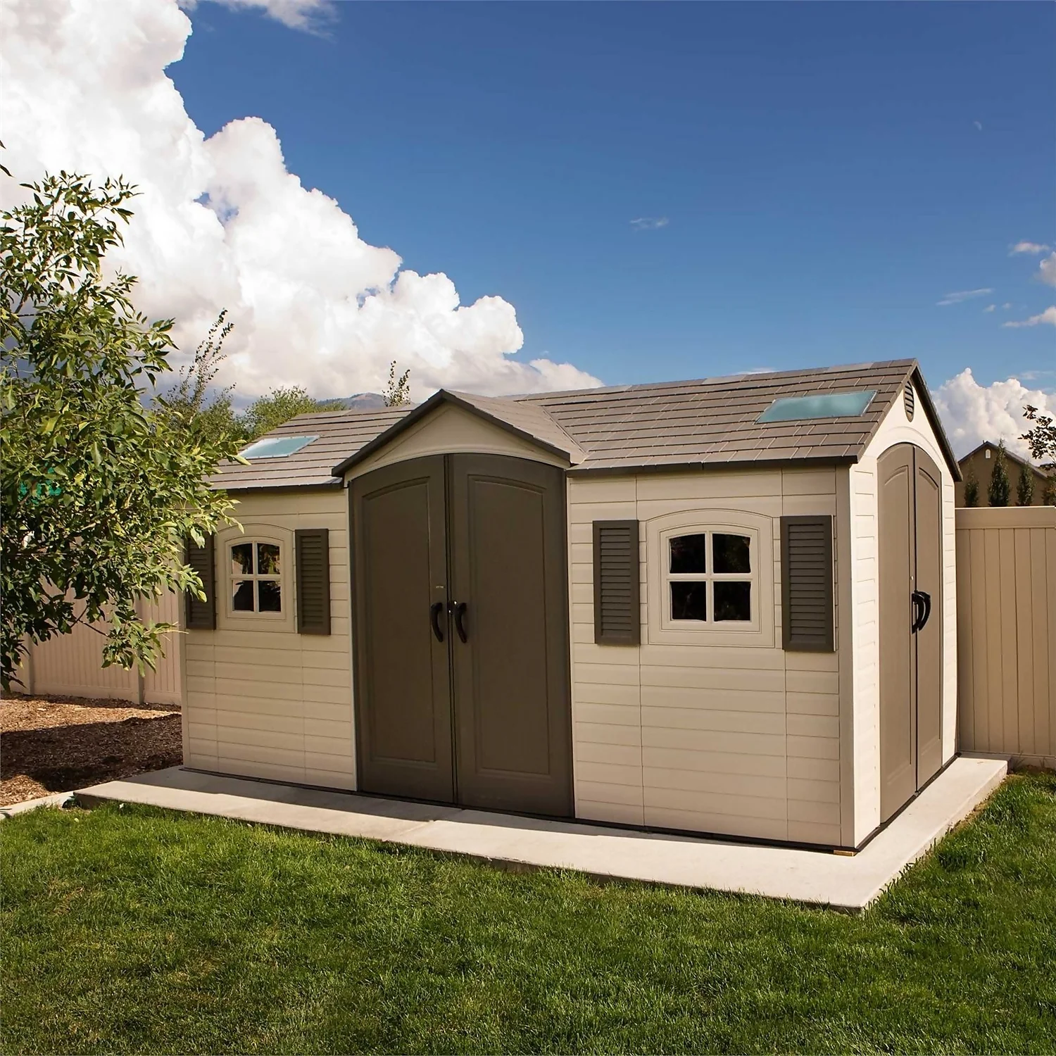 Lifetime 15 X 8ft Outdoor Storage Shed - Image 4