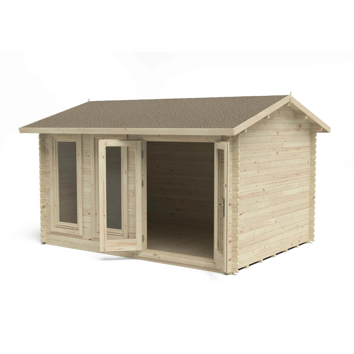Chiltern 4.0m X 3.0m Log Cabin Double Glazed With Felt Shingles And Underlay - Image 3