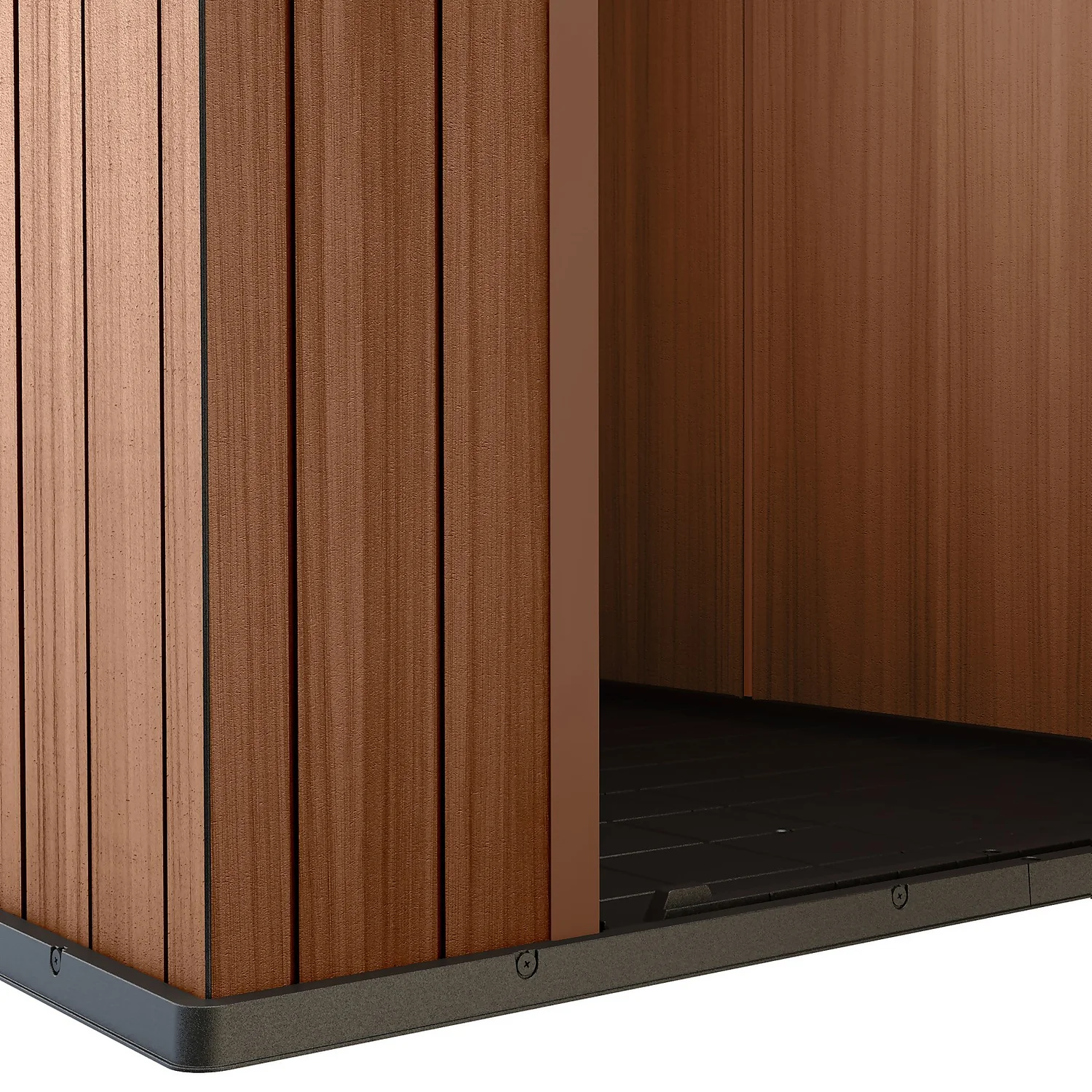 Keter Darwin 6 X 4ft Outdoor Garden Apex Storage Shed - Brown - Image 6