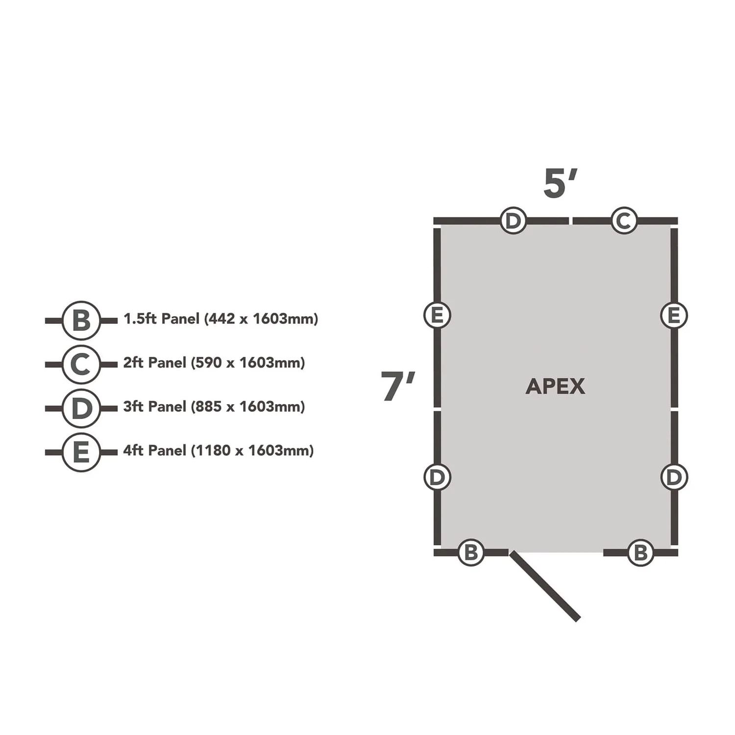 Forest 7 X 5ft Overlap Pressure Treated Apex Shed - No Window Incl. Installation - Image 8