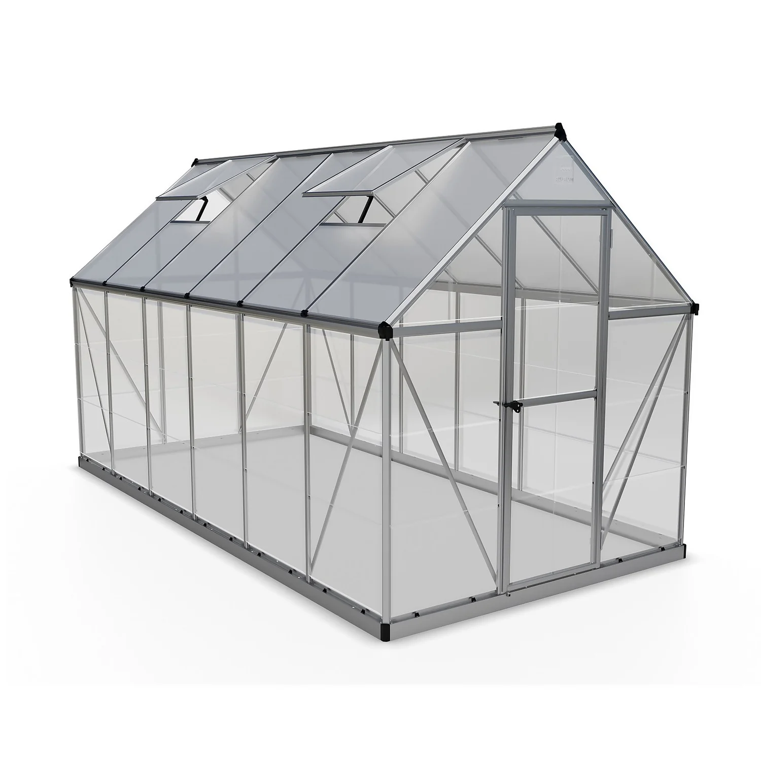 Palram Canopia Hybrid 6 X 12ft Silver Greenhouse