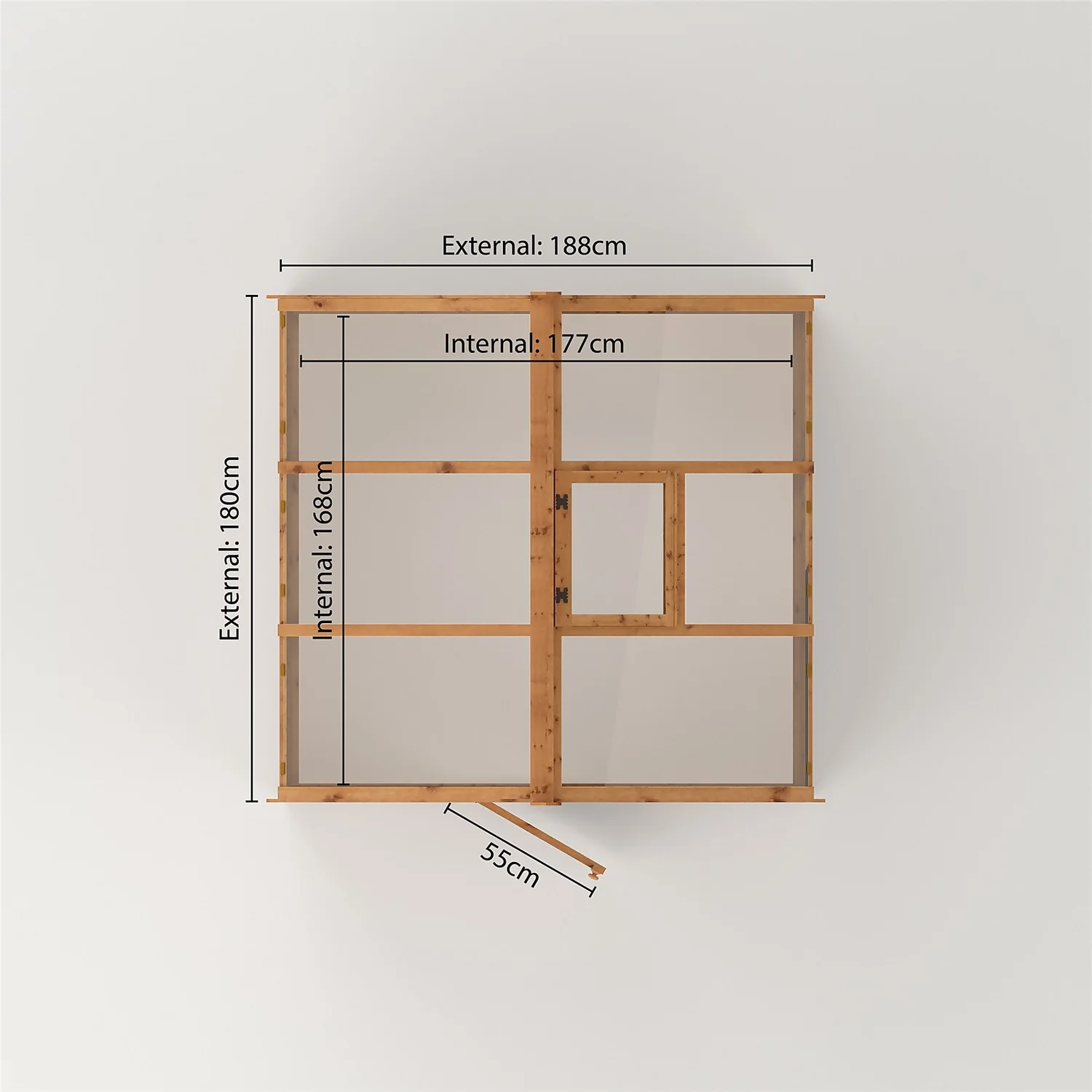 Country Living Kelham 6 X 6ft Traditional Greenhouse Painted + Installation - Thorpe Towers - Image 5