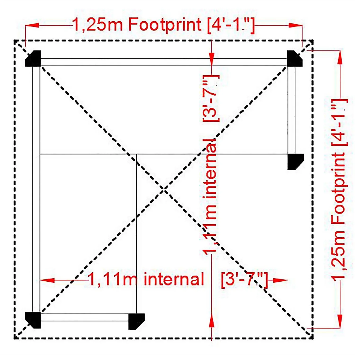 Shire Honeysuckle Corner Arbour - 4x4ft - Image 6