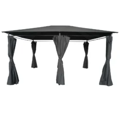 Gazebo With Curtains