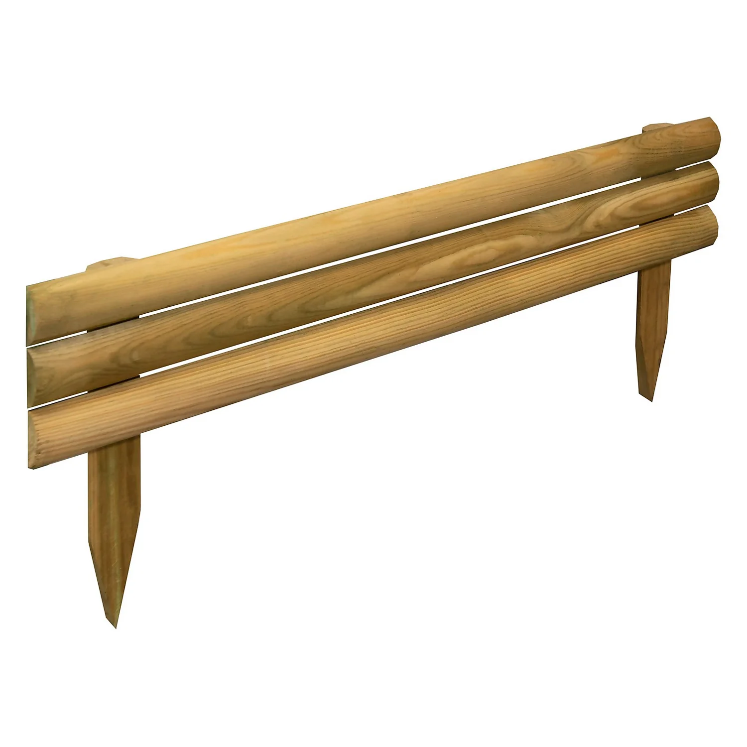 Forest Horizontal Log Garden Border Edging - 80cm - Image 3