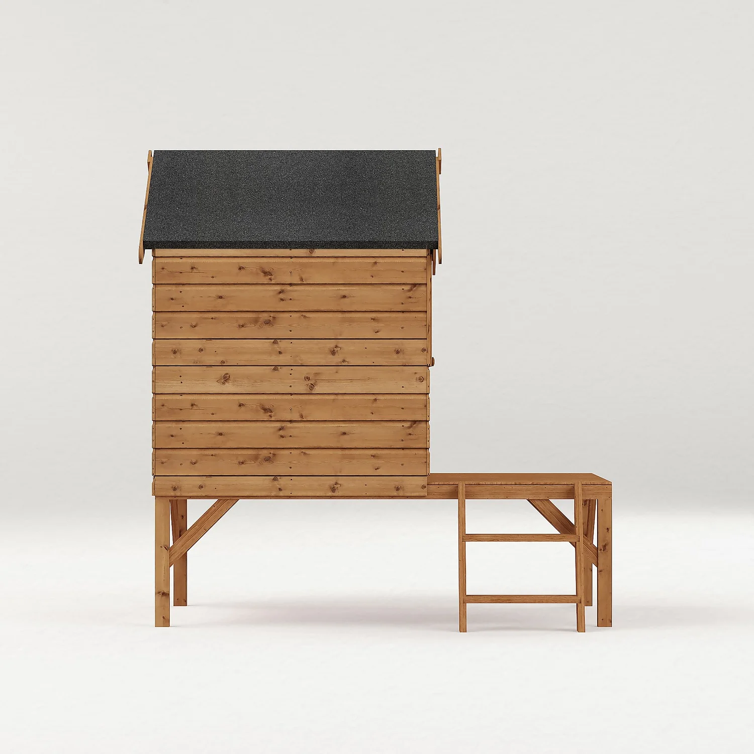 Mercia 4 X 7ft Snug Wooden Playhouse With Tower - Image 4