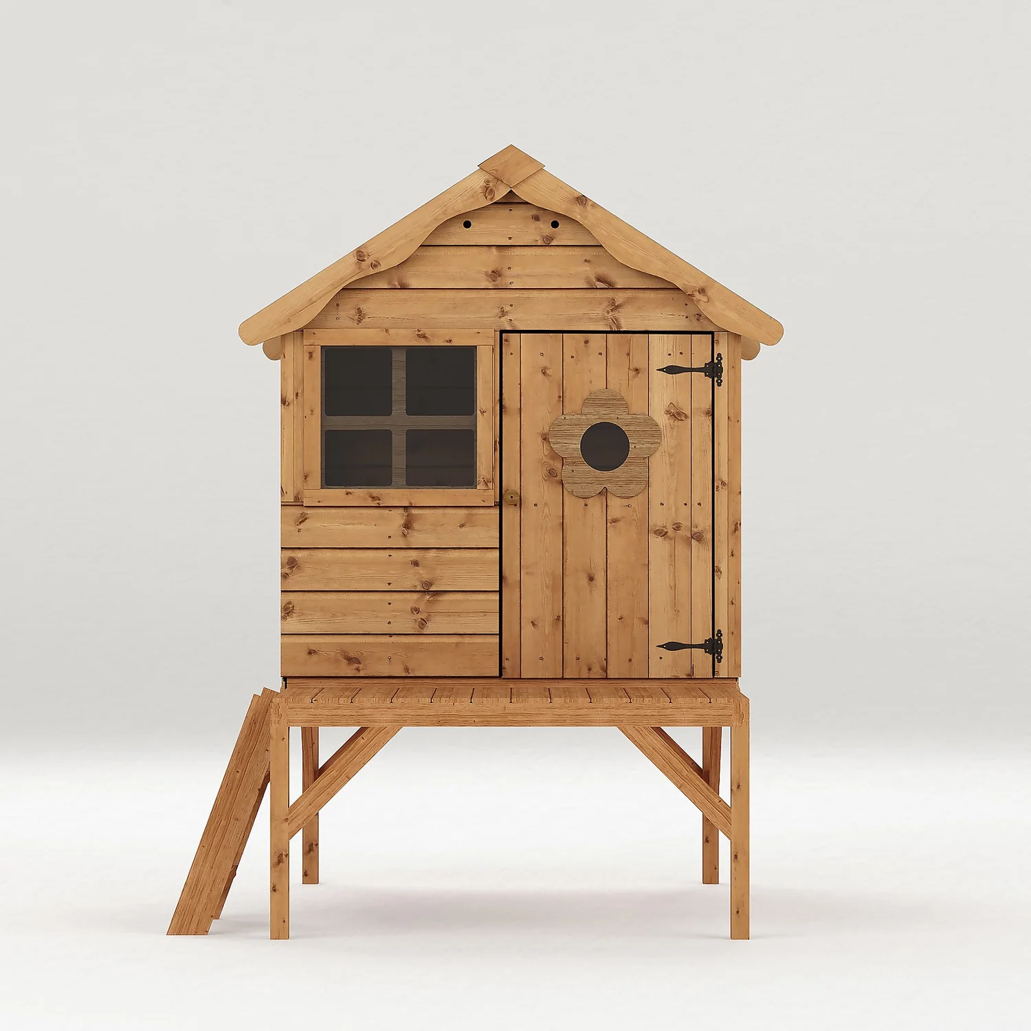 Mercia 4 X 7ft Snug Wooden Playhouse With Tower - Image 3