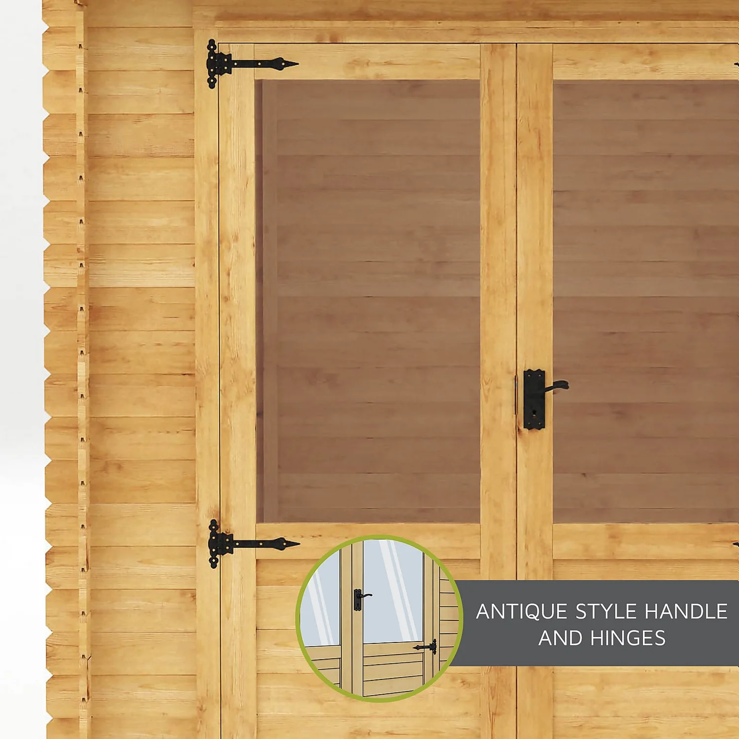 Mercia 2.4 X 2.4m 19mm Log Cabin - Image 6