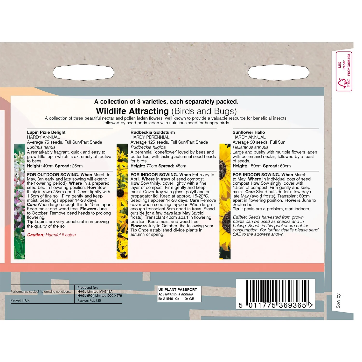 House Beautiful Wildlife Attracting Birds & Bugs Seeds - Image 2