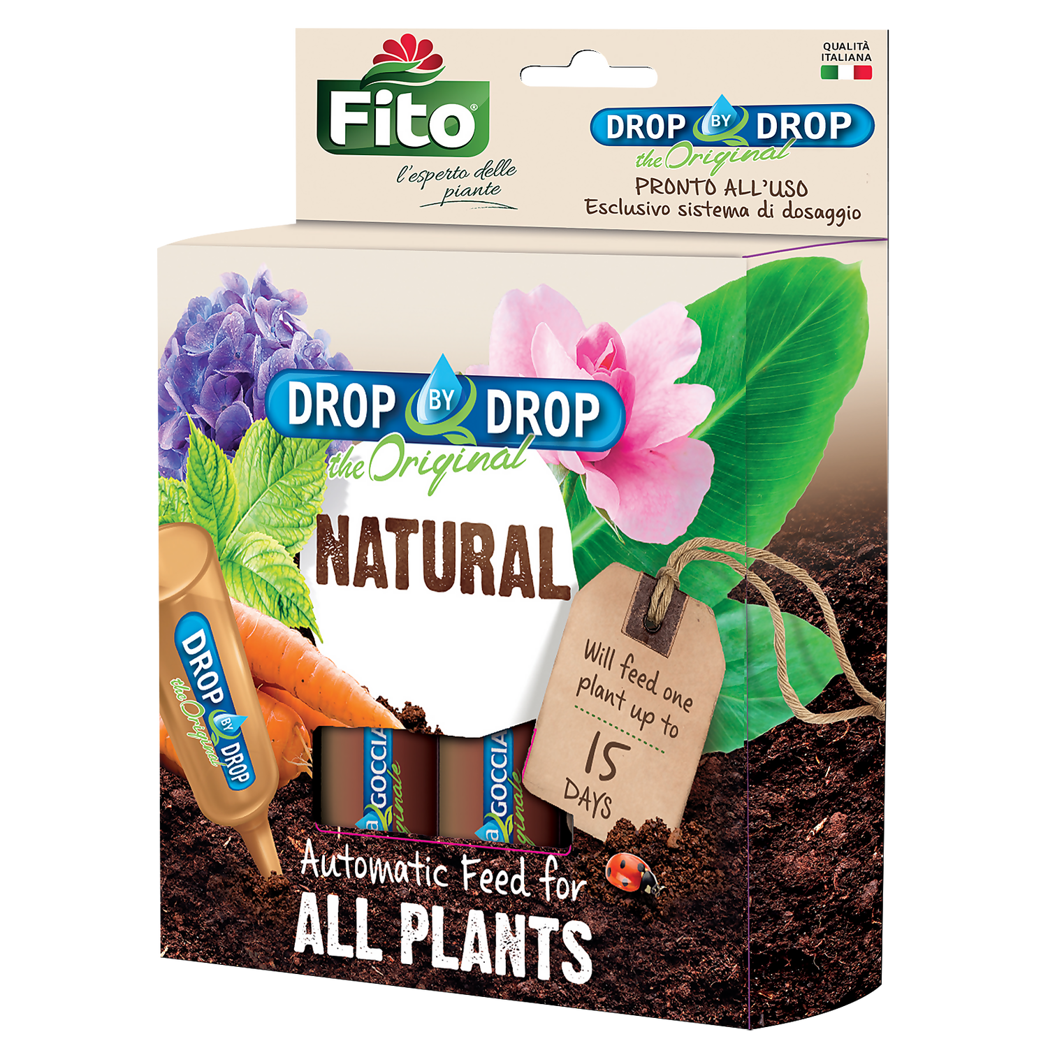 FITO Natural Drip Houseplant Feeders - 5 Pack