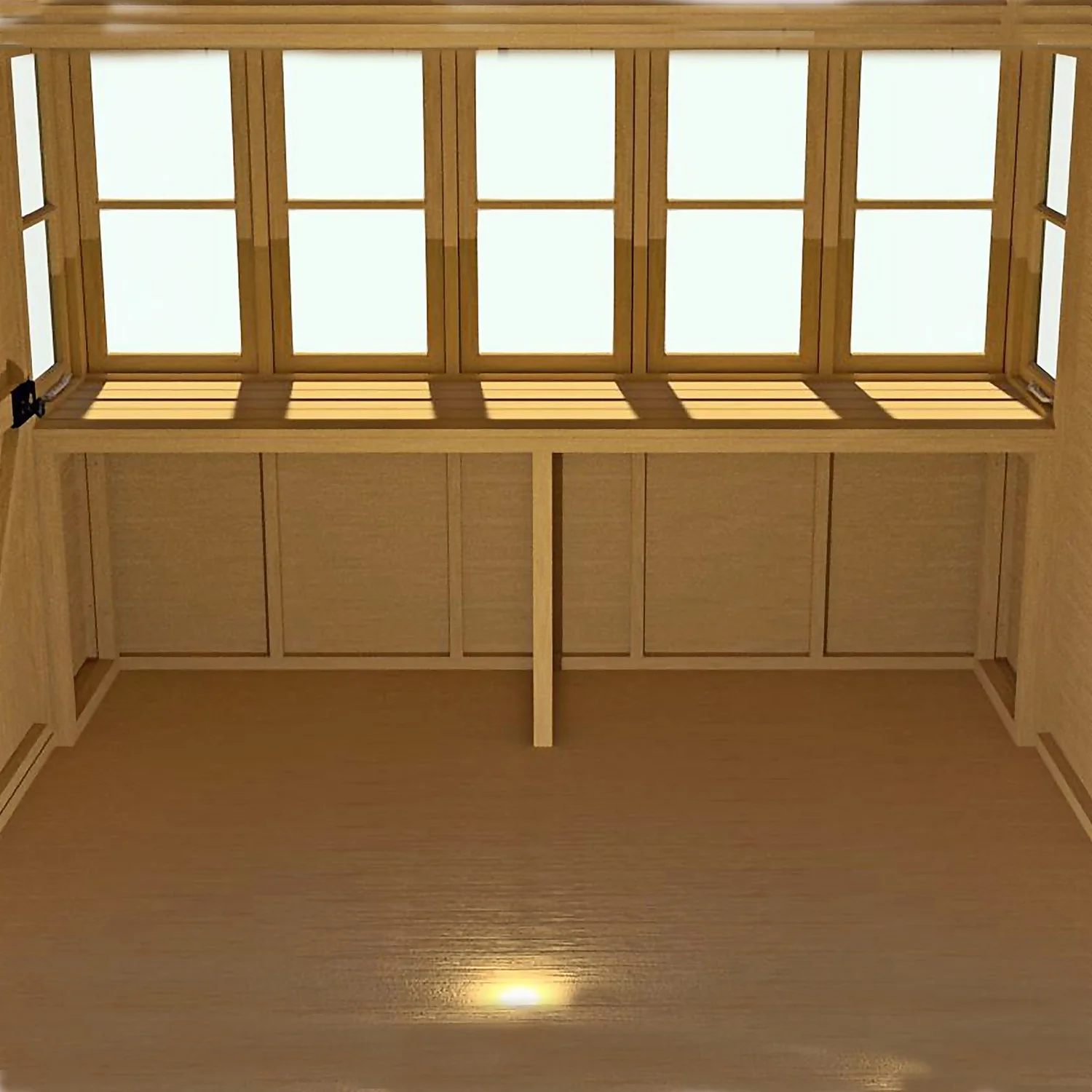 Shire 8 X 8ft Sun Pent Shed - Including Installation - Image 4