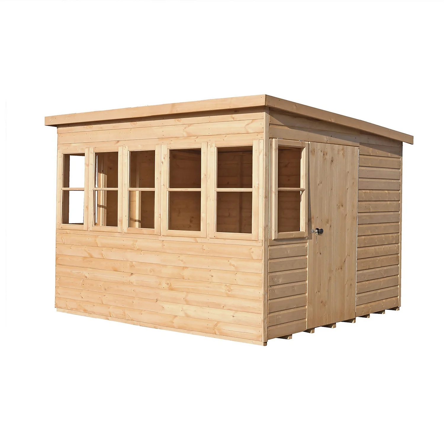 Shire 8 X 8ft Sun Pent Shed - Including Installation
