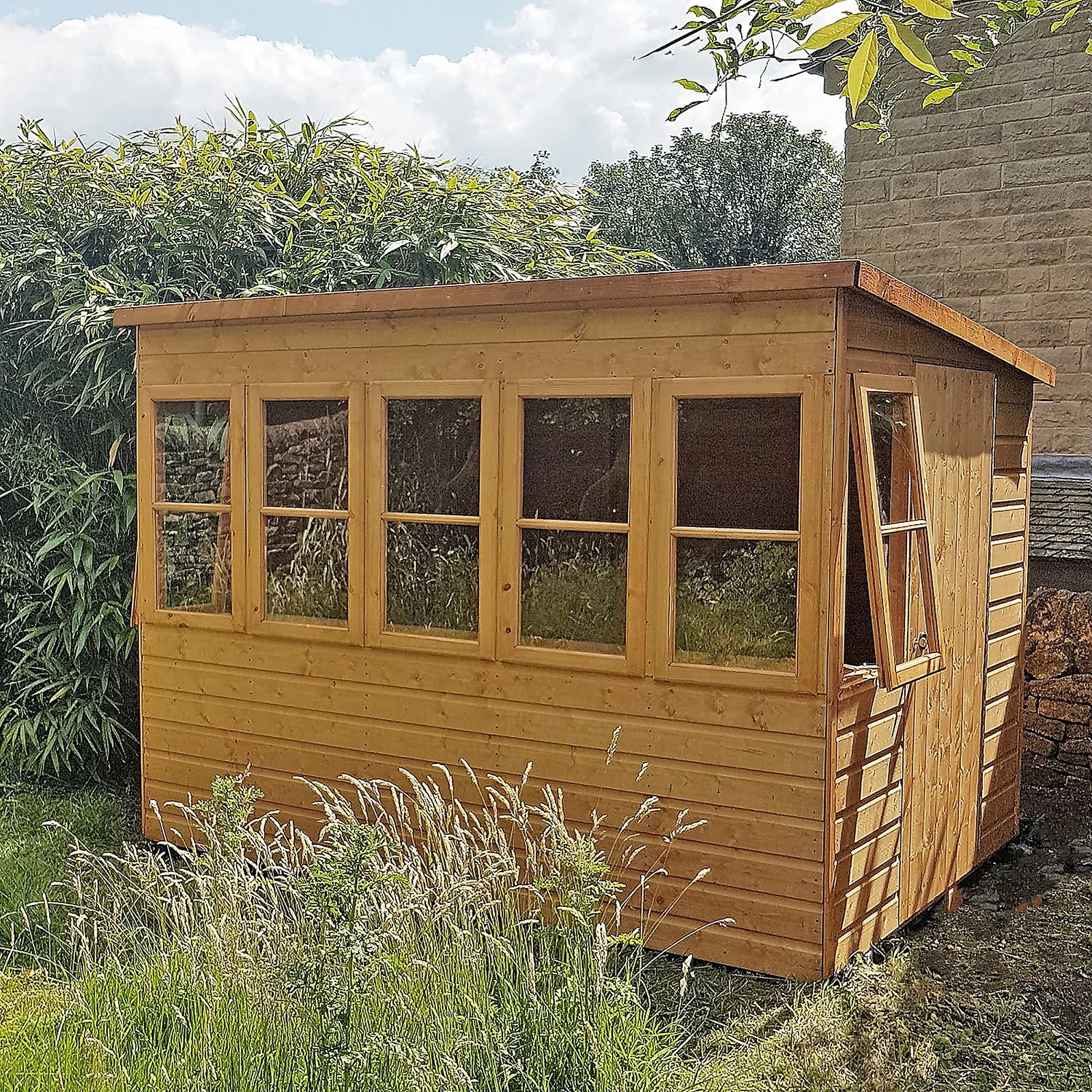 Shire 8 X 8ft Sun Pent Shed - Including Installation - Image 6