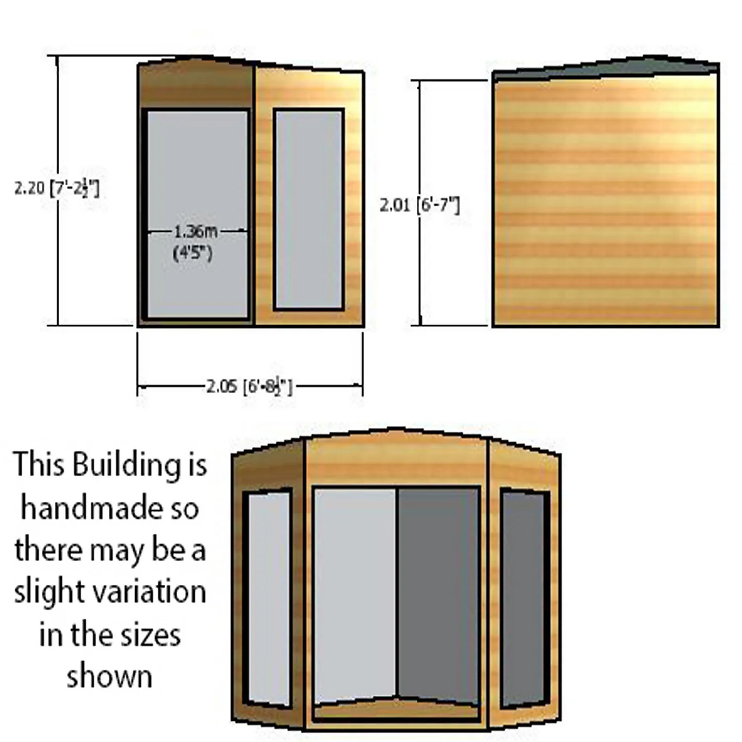 Shire 7 X 7ft Barclay Summerhouse - Image 6