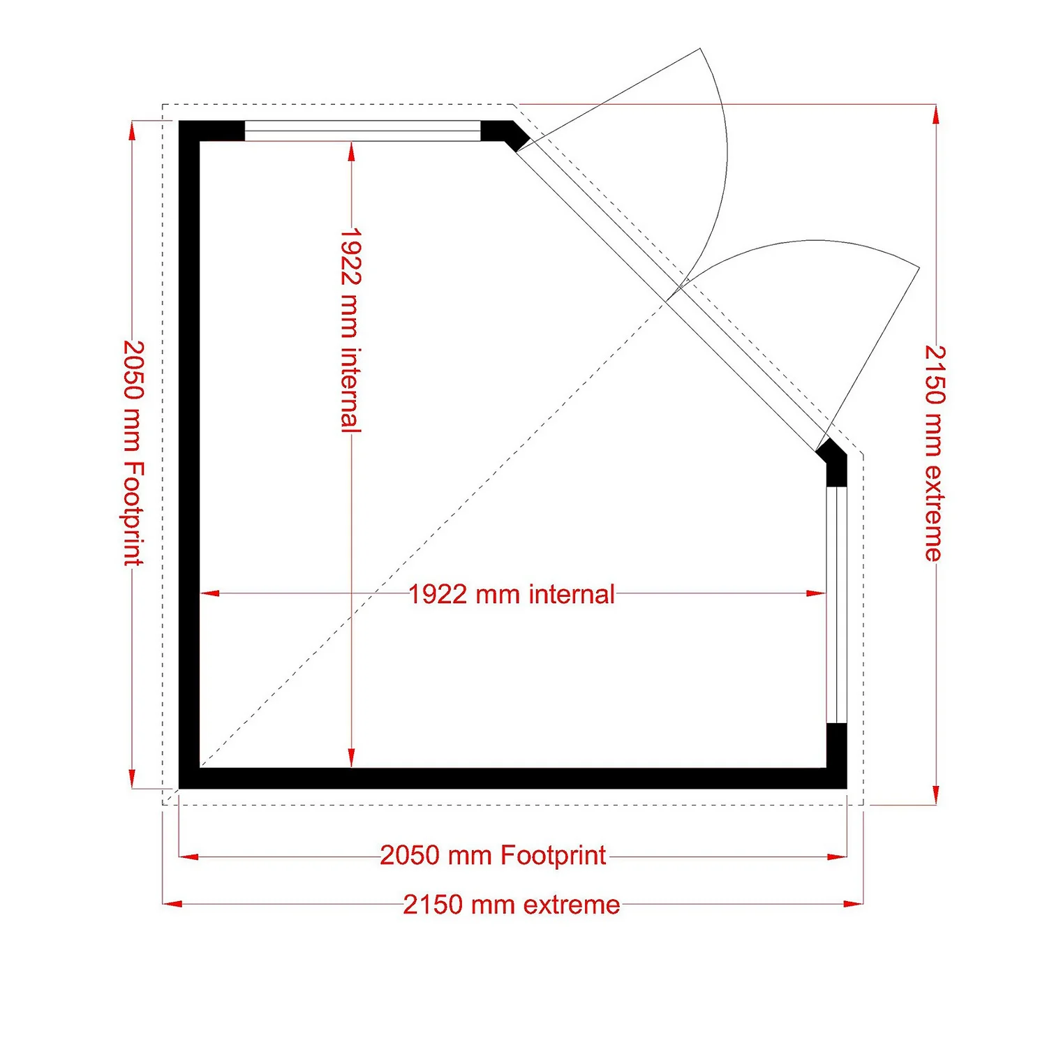 Shire 7 X 7ft Barclay Summerhouse - Image 5