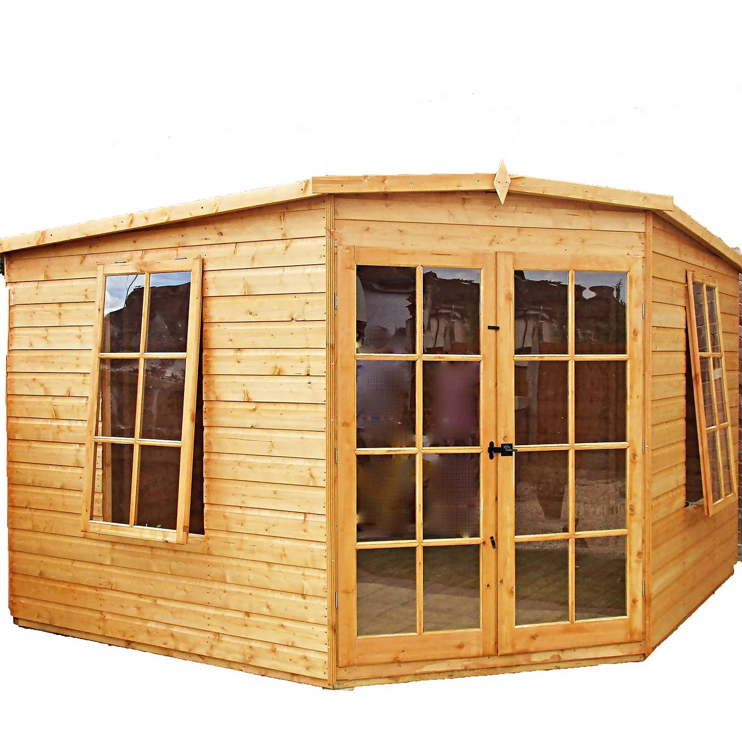 Shire 10 X 10ft Hampton Double Door Summerhouse - Including Installation