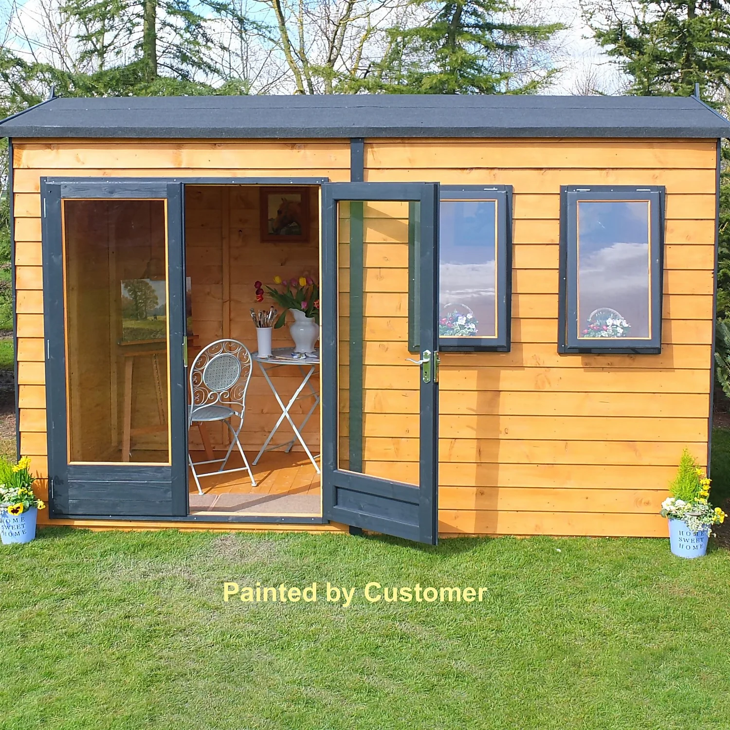 Shire 12 X 12ft Double Door Garden Office - Image 8