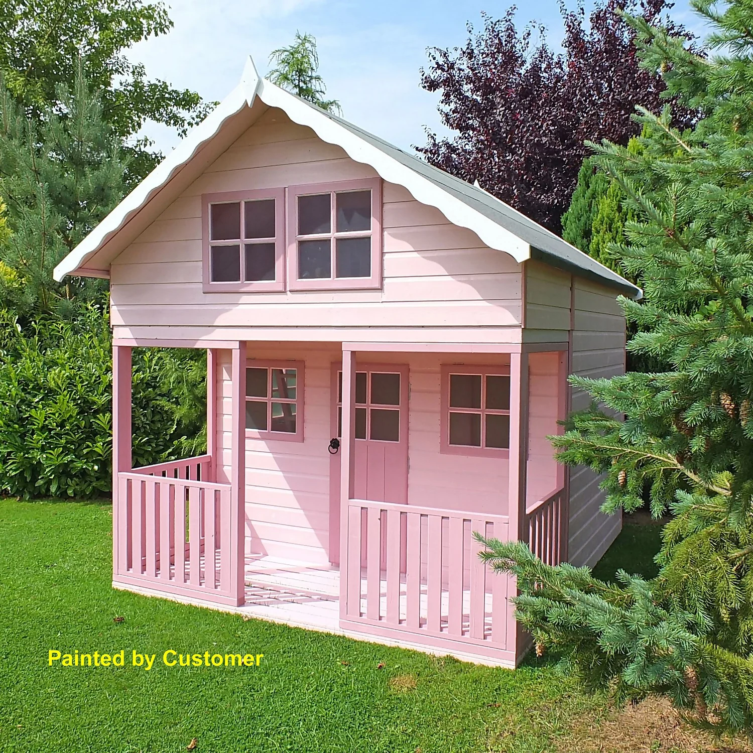 Shire 8 X 10ft Lodge Kids Wooden Playhouse - Including Installation - Image 7