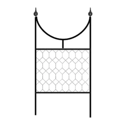 Agriframes Byzantine Garden Screen - W 1.2m X H 2.3m - Black