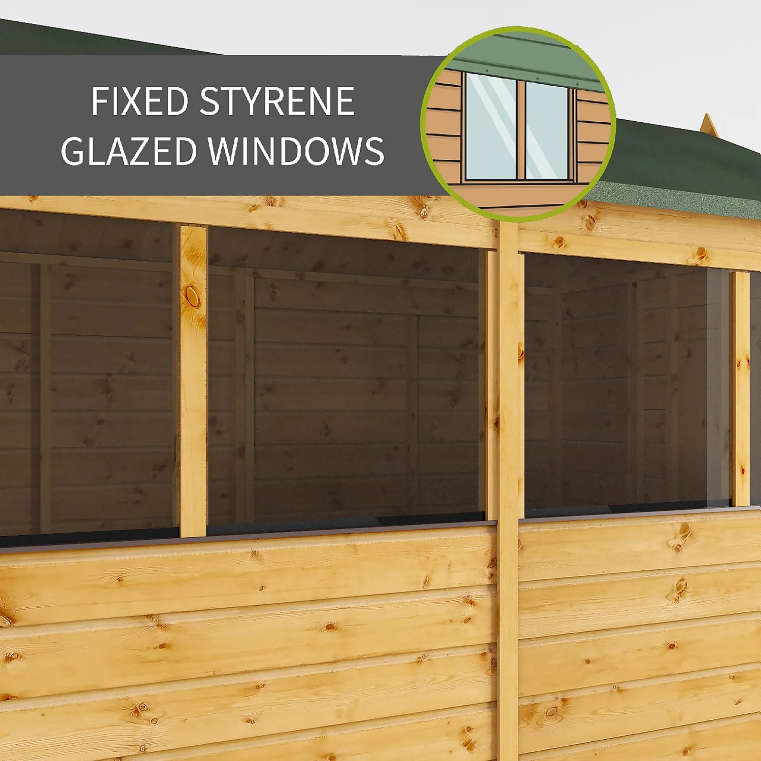 Mercia 6ft X 4ft Premium Shiplap Apex Shed - Image 3