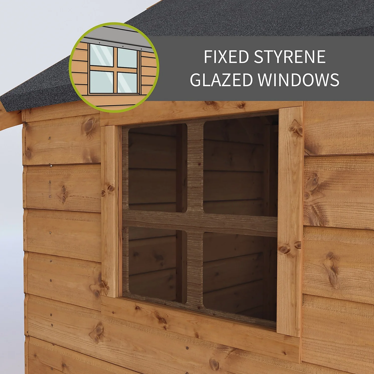 Mercia 7ft X 5ft Swiss Cottage Double Storey Playhouse - Installation Included - Image 5