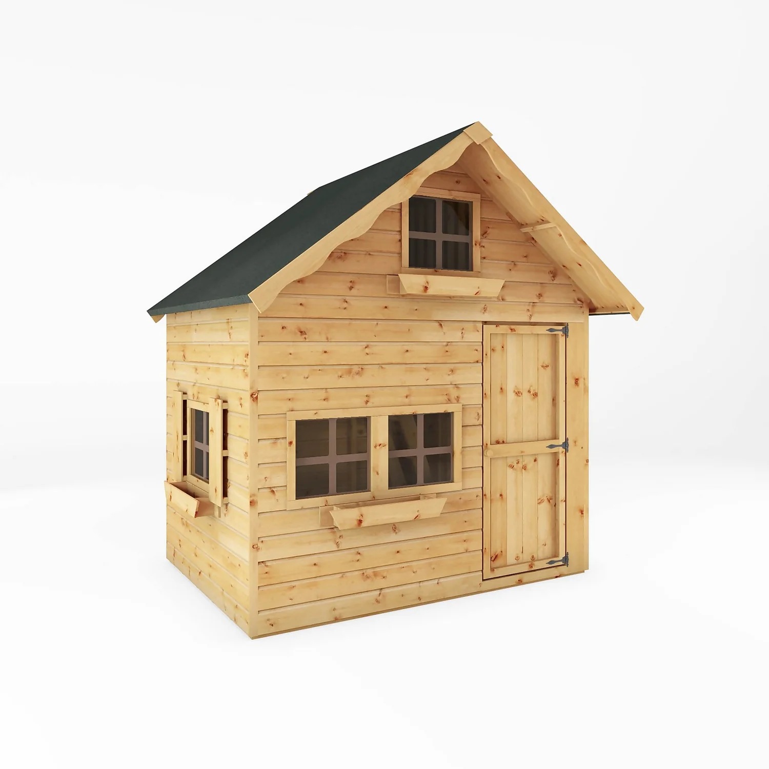 Mercia 7ft X 5ft Swiss Cottage Double Storey Playhouse - Installation Included
