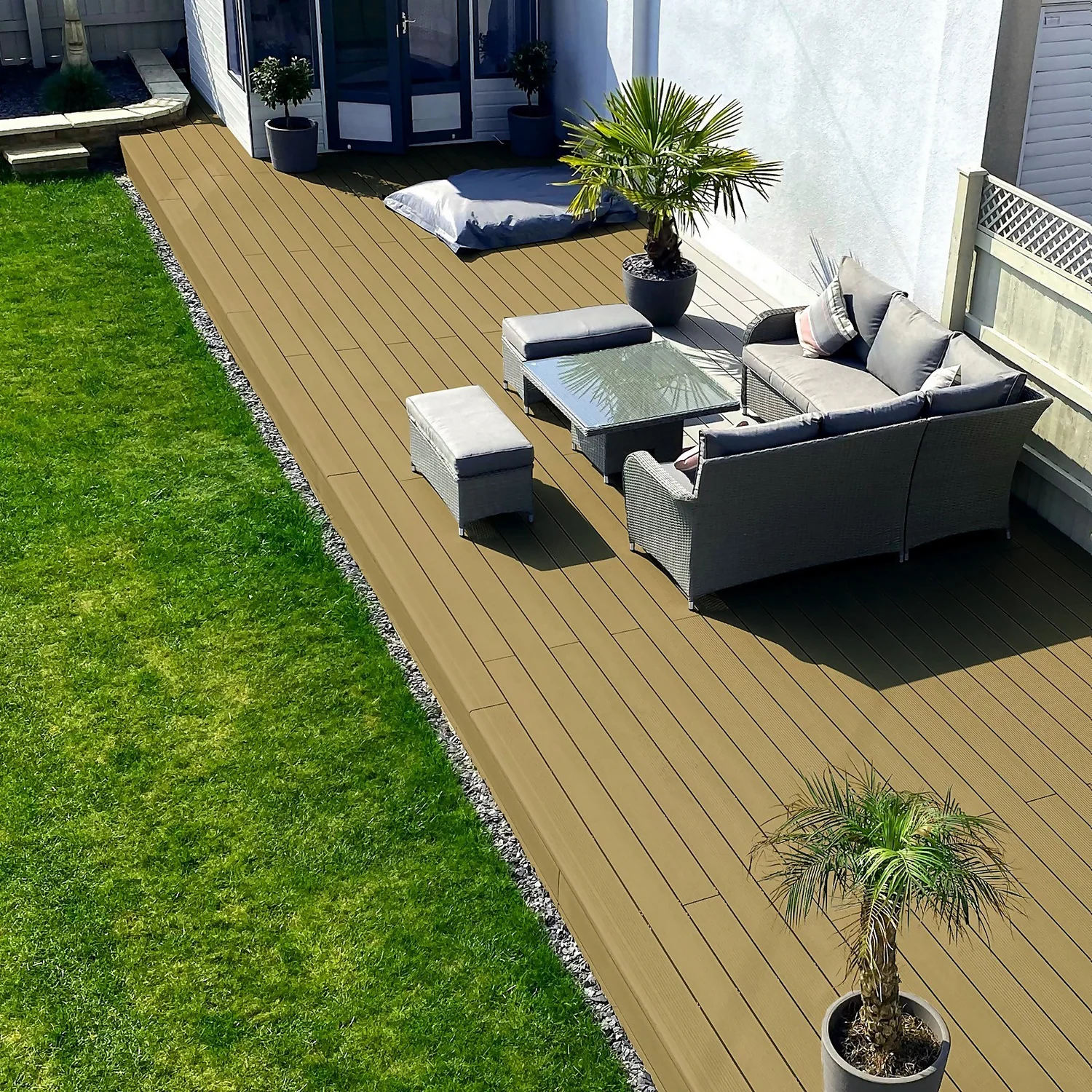 Victoria Composite Decking Woodgrain 20 Pack Teak - 10.08 M2 - Image 2