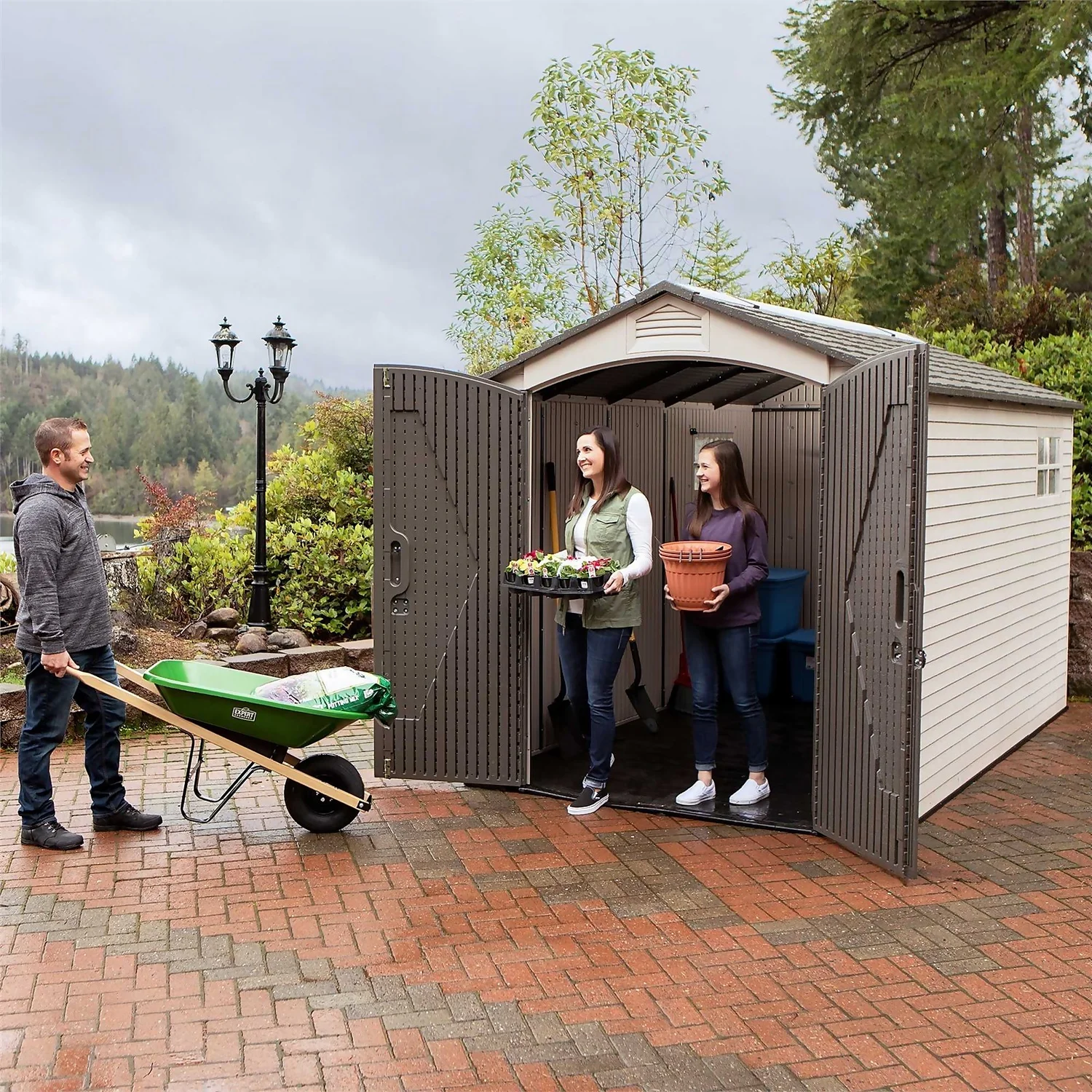 Lifetime 7 X 12ft Outdoor Storage Shed - Installation Included - Image 5
