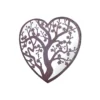 MirrorOutlet Metal Heart Shaped Tree Decorative Garden Mirror - 70x70cm
