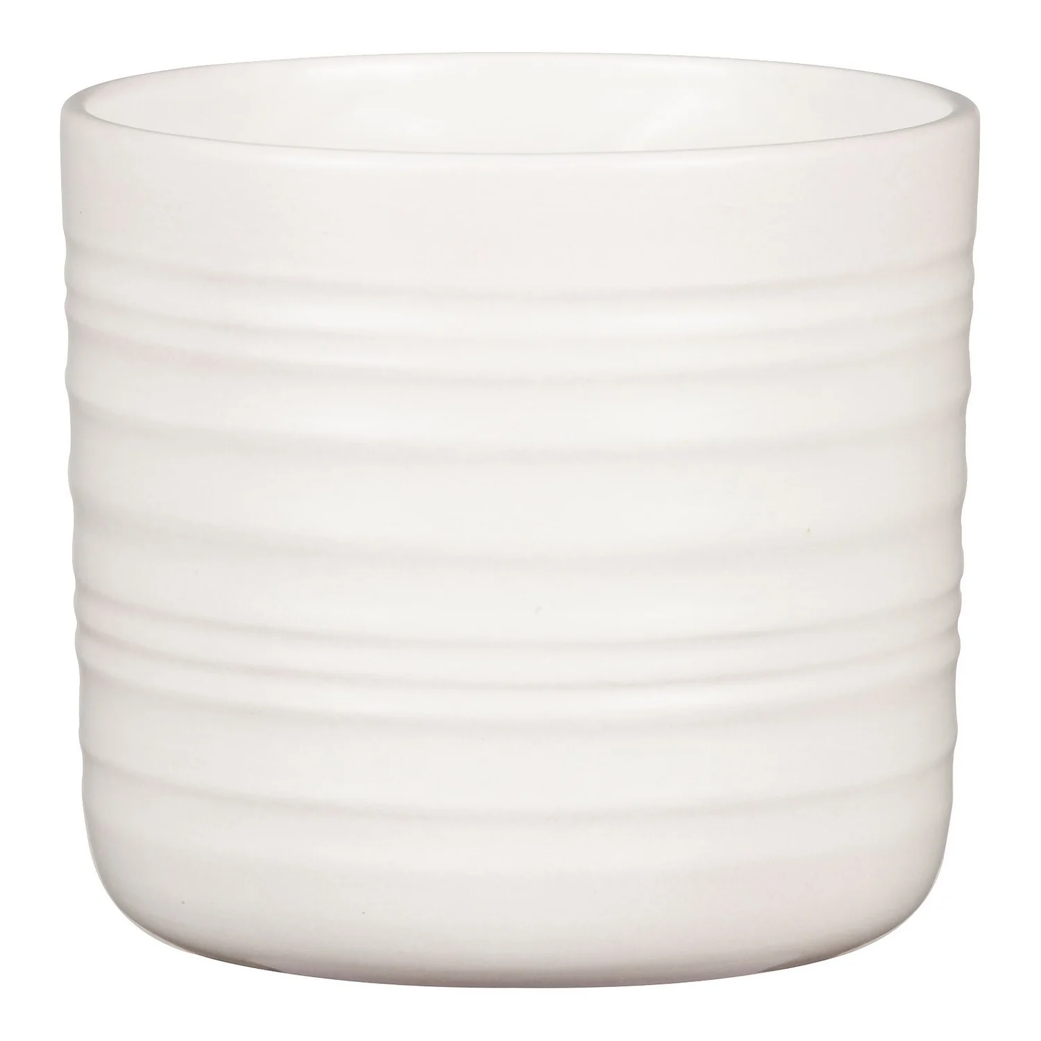 Scheurich Ripple White Indoor Pot - 12cm