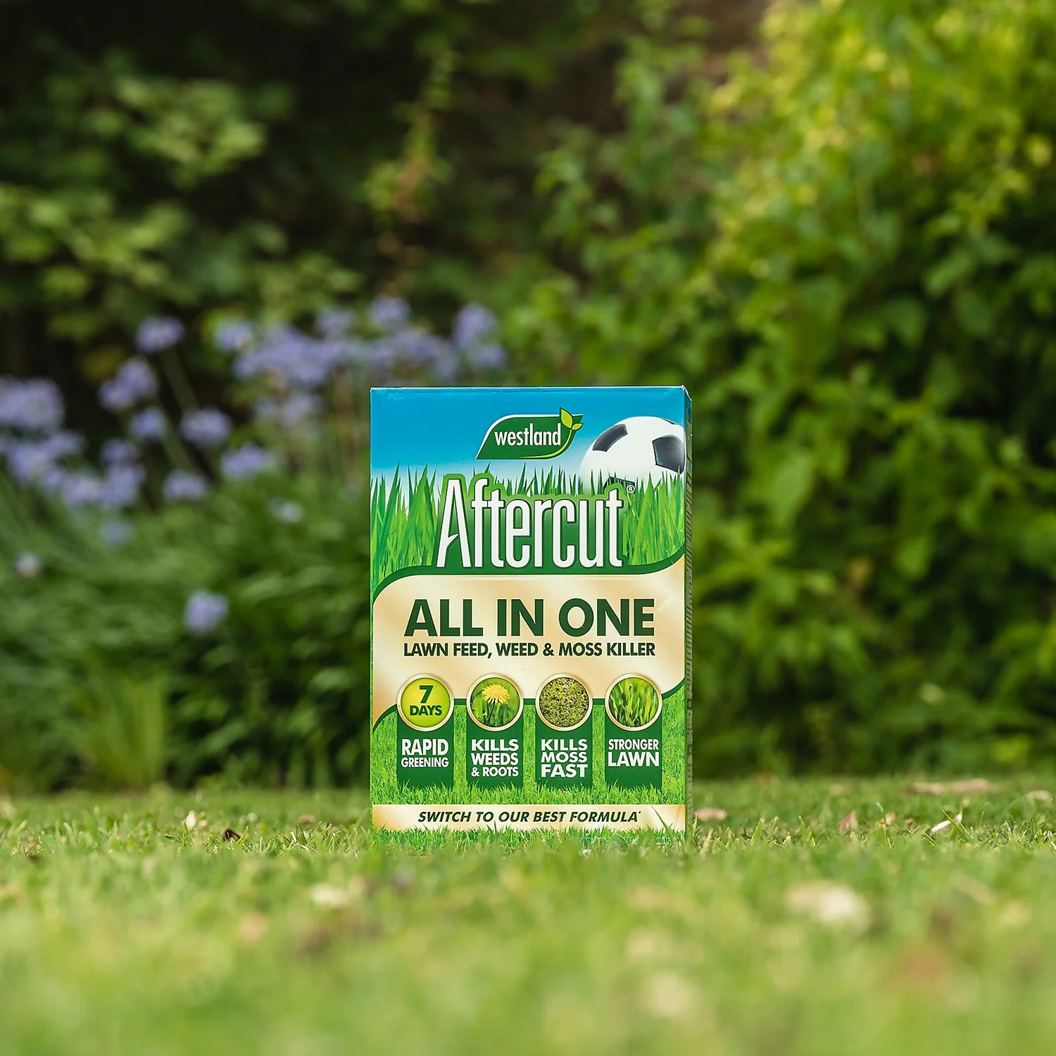 Aftercut All In One Lawn Feed, Weed & Moss Killer 80m² Box - Image 3