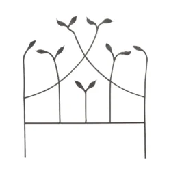 Forged Garden Border Edge With Leaves